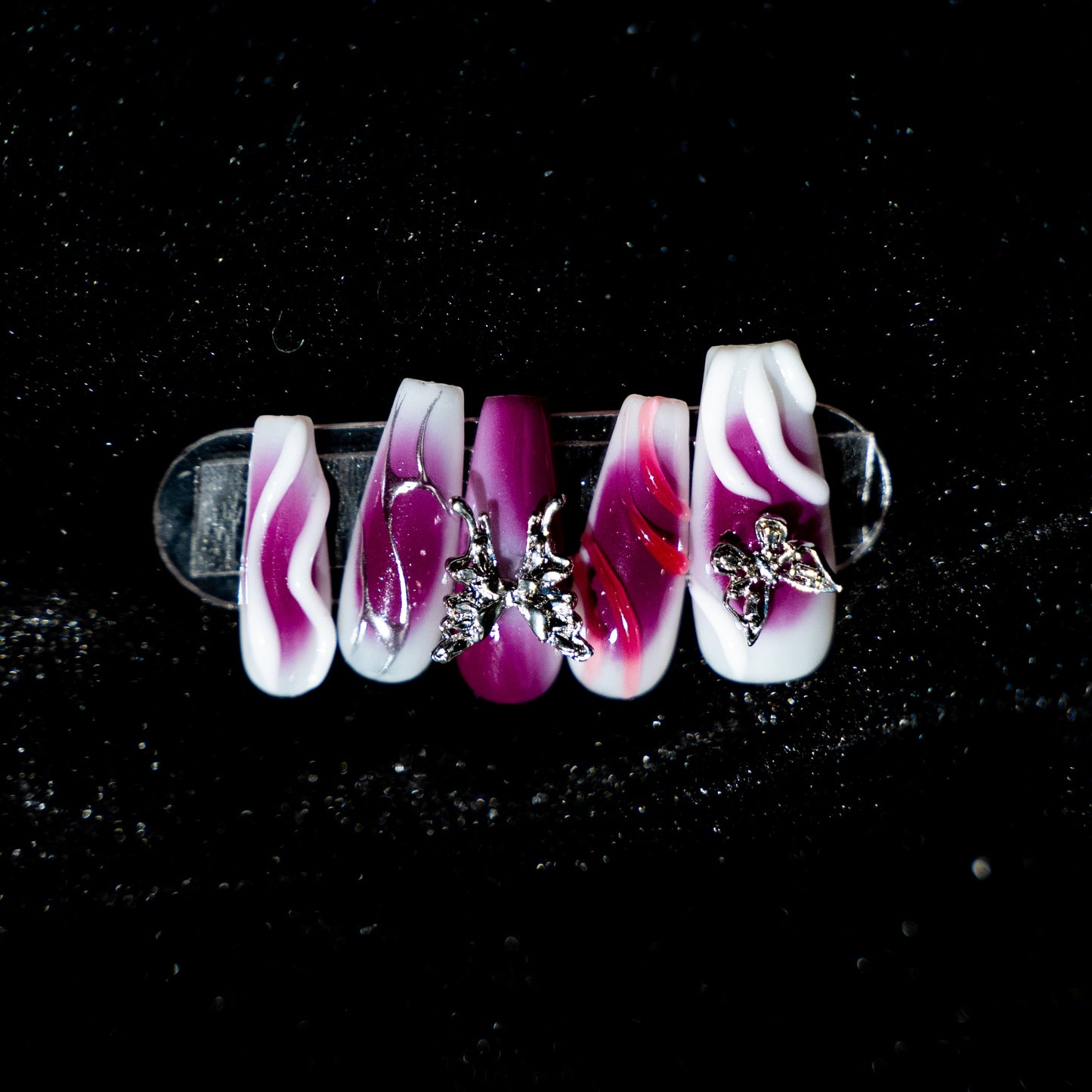 【Original Designs】-Kpop vibe/butterfly/purple 100%Handmade