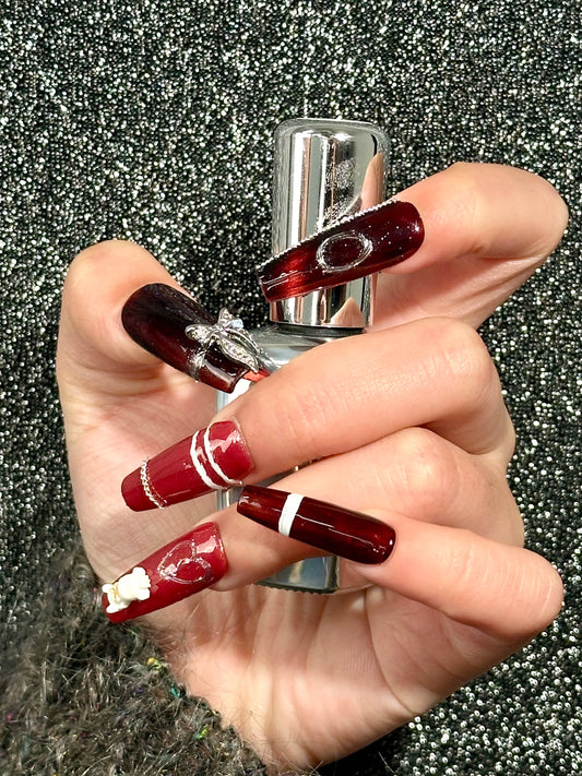 【Original Designs】-Kpop vibe/red/daily/cute 100%Handmade