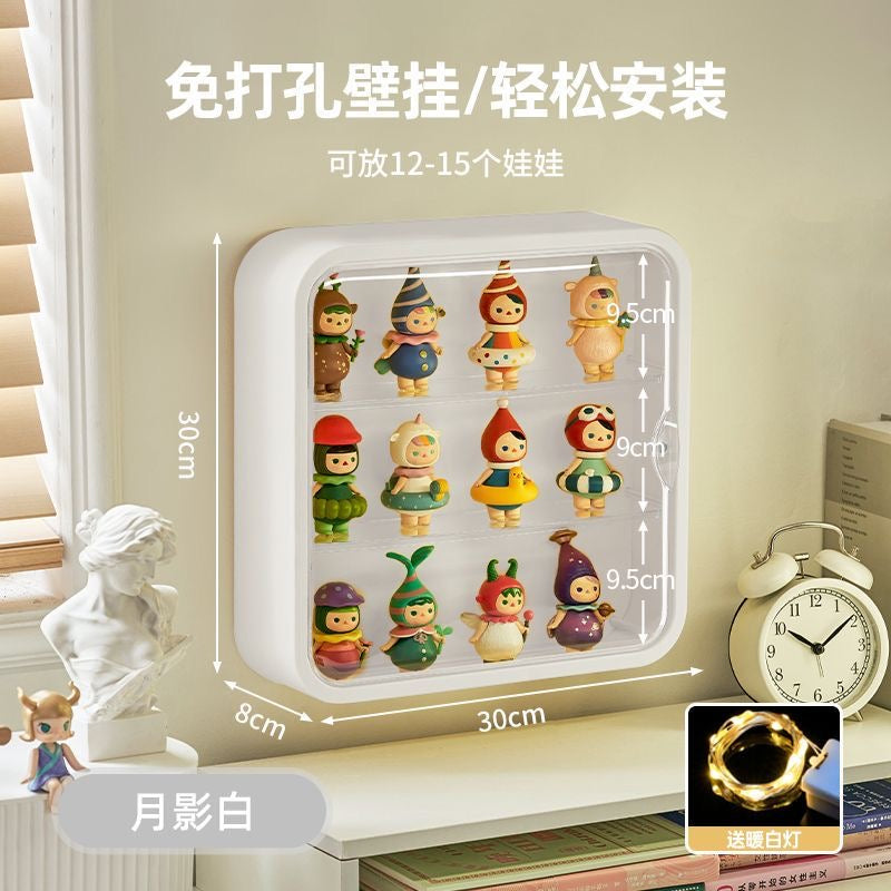 【Big Doll Display box】can fit 12-15dolls Easy installation Perforation-free wall hanging