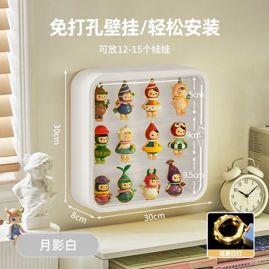 【Big Doll Display box】can fit 12-15dolls Easy installation Perforation-free wall hanging