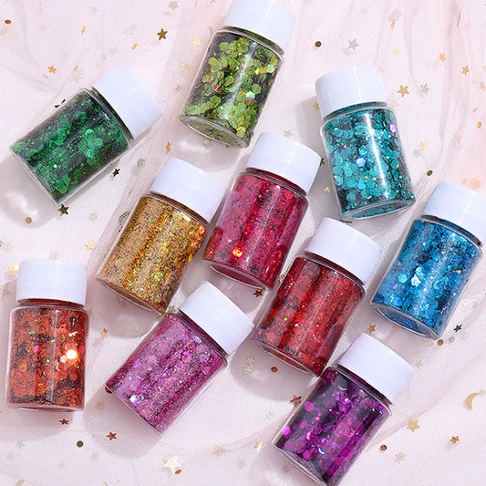 【Glitters!★♥☽】Colorful  sparkle glitters rhinestone beautiful shinny blingbling ( 12g /20ml / 3scoop)