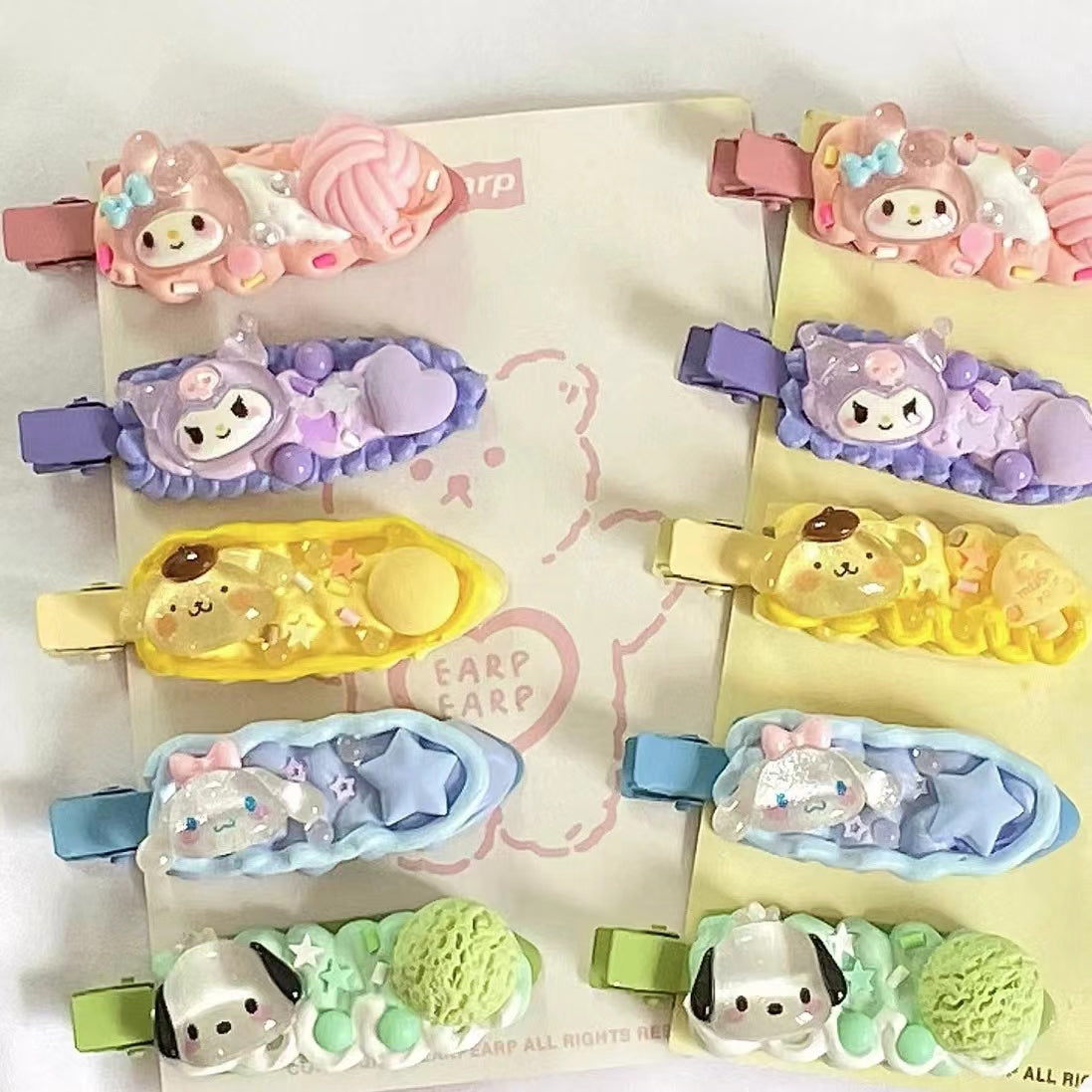 【Customized Hairclip】Colorful DIY hairclips make in live (Customized/Finished)