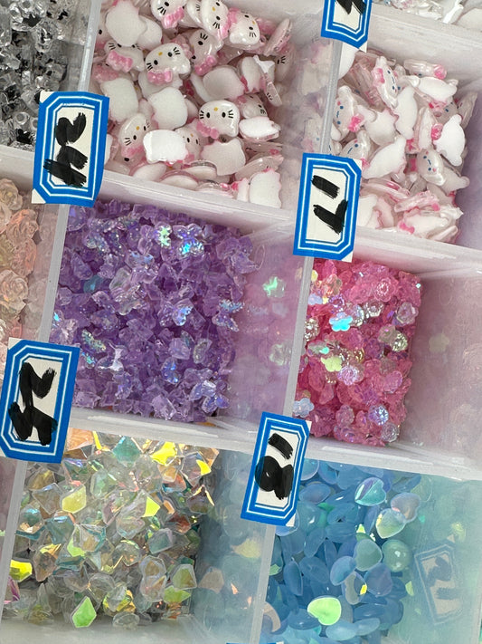 【Nail charms】elegent beautiful diamond butterfly Accessories (selcet items in live)