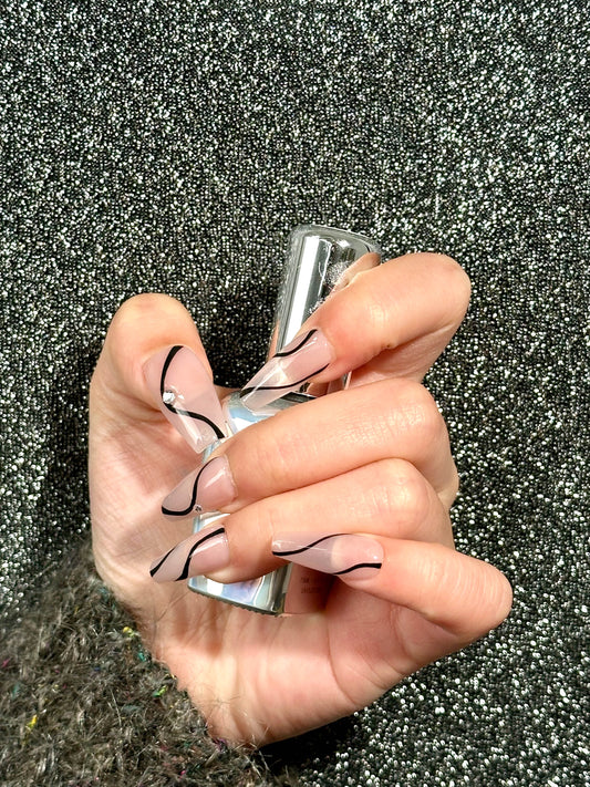 【Original Designs】medium length/simple/skin color 10pcs